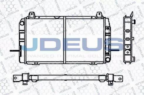 Jdeus RA0120500 - Радіатор, охолодження двигуна autocars.com.ua