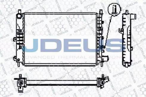 Jdeus RA0120561 - Радіатор, охолодження двигуна autocars.com.ua