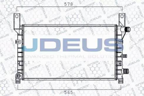 Jdeus RA0120620 - Радіатор, охолодження двигуна autocars.com.ua