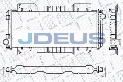 Jdeus RA0120741 - Радіатор, охолодження двигуна autocars.com.ua