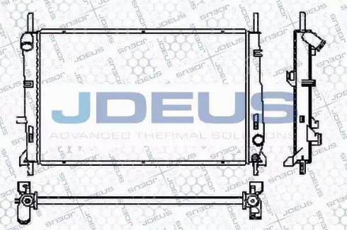 Jdeus RA0120750 - Радіатор, охолодження двигуна autocars.com.ua