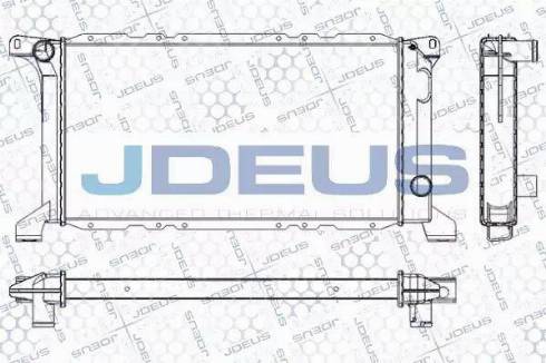 Jdeus RA0120810 - Радіатор, охолодження двигуна autocars.com.ua