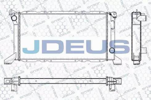 Jdeus RA0120830 - Радіатор, охолодження двигуна autocars.com.ua