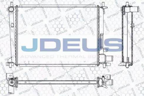 Jdeus RA0120840 - Радіатор, охолодження двигуна autocars.com.ua