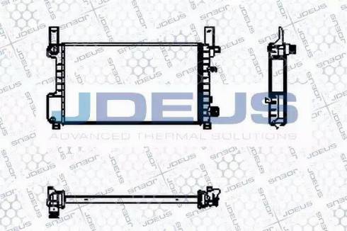 Jdeus RA0120950 - Радіатор, охолодження двигуна autocars.com.ua