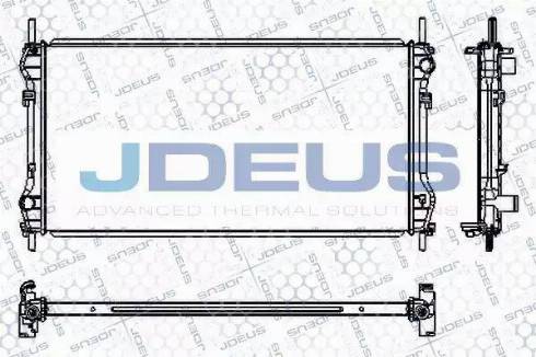 Jdeus RA0121020 - Радіатор, охолодження двигуна autocars.com.ua