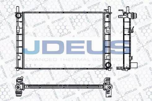 Jdeus RA0121070 - Радіатор, охолодження двигуна autocars.com.ua