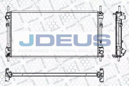 Jdeus RA0121110 - Радіатор, охолодження двигуна autocars.com.ua