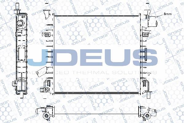 Jdeus RA0121180 - Радіатор, охолодження двигуна autocars.com.ua