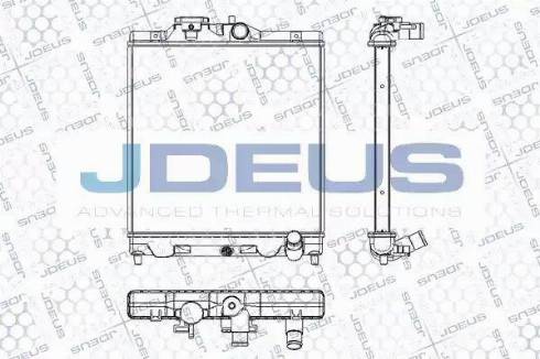 Jdeus RA0130040 - Радіатор, охолодження двигуна autocars.com.ua