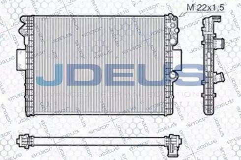 Jdeus RA0140010 - Радіатор, охолодження двигуна autocars.com.ua