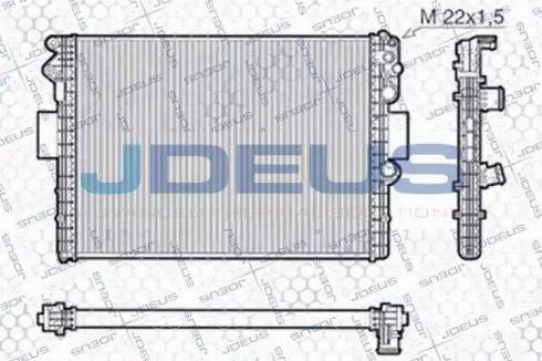 Jdeus RA0140010 - Радиатор, охлаждение двигателя autodnr.net