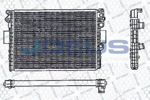 Jdeus RA0140020 - Радіатор, охолодження двигуна autocars.com.ua