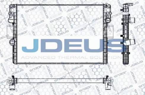Jdeus RA0140041 - Радіатор, охолодження двигуна autocars.com.ua