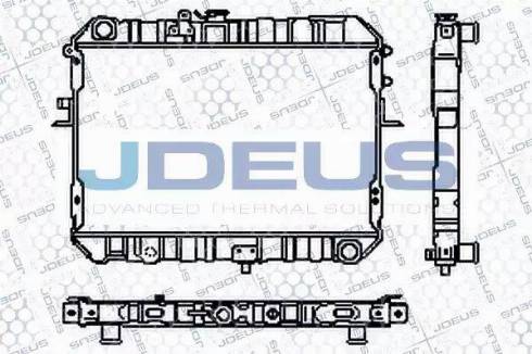 Jdeus RA0160130 - Радіатор, охолодження двигуна autocars.com.ua