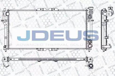 Jdeus RA0160140 - Радіатор, охолодження двигуна autocars.com.ua