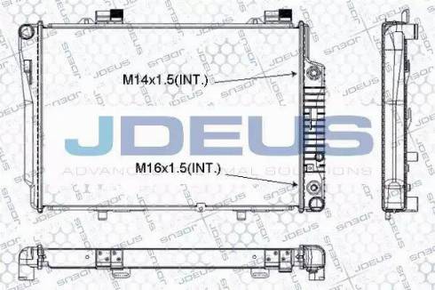 Jdeus RA0170370 - Радиатор, охлаждение двигателя autodnr.net