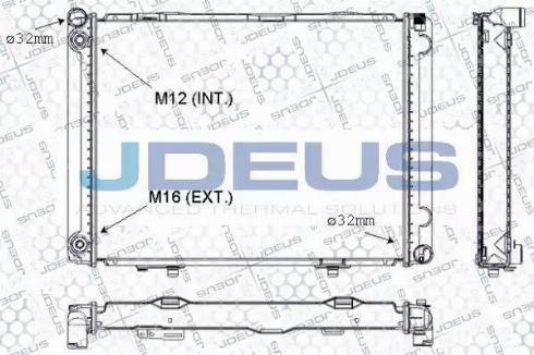 Jdeus RA0170440 - Радіатор, охолодження двигуна autocars.com.ua