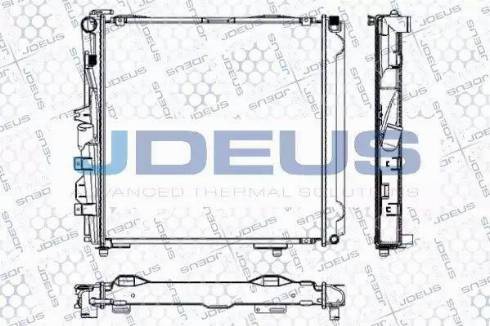 Jdeus RA0170530 - Радіатор, охолодження двигуна autocars.com.ua