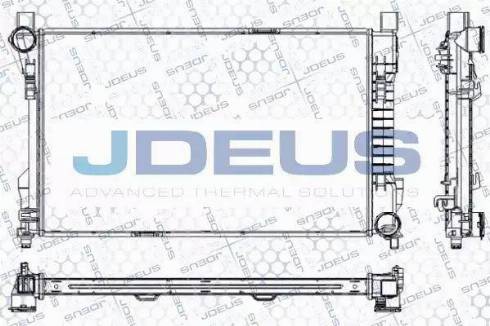 Jdeus RA0170560 - Радіатор, охолодження двигуна autocars.com.ua