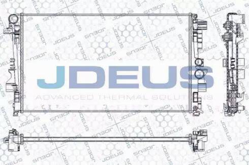 Jdeus RA0170780 - Радіатор, охолодження двигуна autocars.com.ua