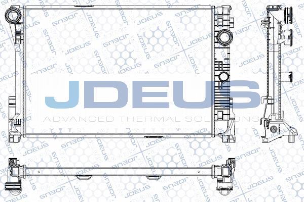 Jdeus RA0170820 - Радіатор, охолодження двигуна autocars.com.ua