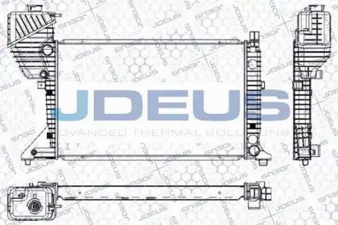 Jdeus RA0170840 - Радіатор, охолодження двигуна autocars.com.ua