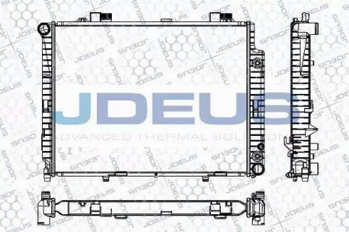 Jdeus RA0170910 - Радіатор, охолодження двигуна autocars.com.ua