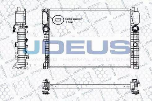 Jdeus RA0170980 - Радіатор, охолодження двигуна autocars.com.ua