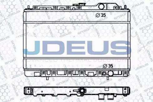 Jdeus RA0180130 - Радіатор, охолодження двигуна autocars.com.ua