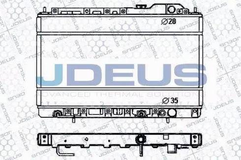 Jdeus RA0180160 - Радіатор, охолодження двигуна autocars.com.ua