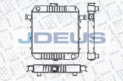 Jdeus RA0200060 - Радіатор, охолодження двигуна autocars.com.ua