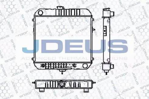 Jdeus RA0200180 - Радіатор, охолодження двигуна autocars.com.ua