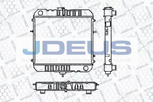 Jdeus RA0200300 - Радіатор, охолодження двигуна autocars.com.ua