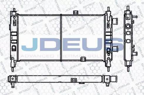 Jdeus RA0200390 - Радіатор, охолодження двигуна autocars.com.ua