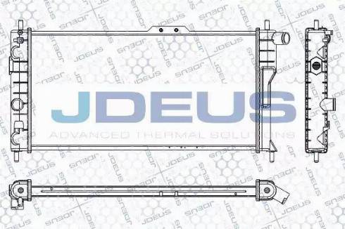 Jdeus RA0200471 - Радіатор, охолодження двигуна autocars.com.ua