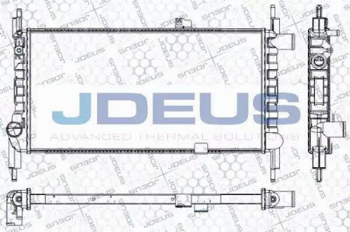 Jdeus RA0200541 - Радіатор, охолодження двигуна autocars.com.ua