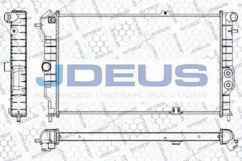 Jdeus RA0200561 - Радіатор, охолодження двигуна autocars.com.ua