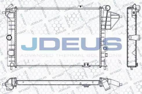 Jdeus RA0200580 - Радіатор, охолодження двигуна autocars.com.ua