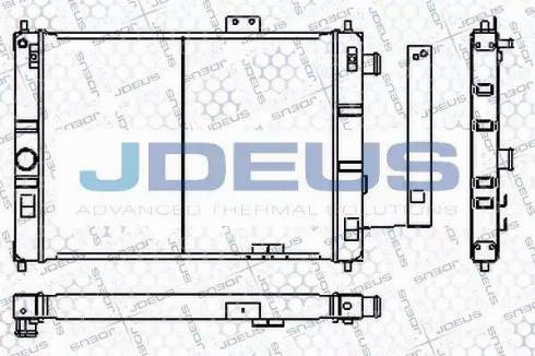 Jdeus RA0200600 - Радіатор, охолодження двигуна autocars.com.ua