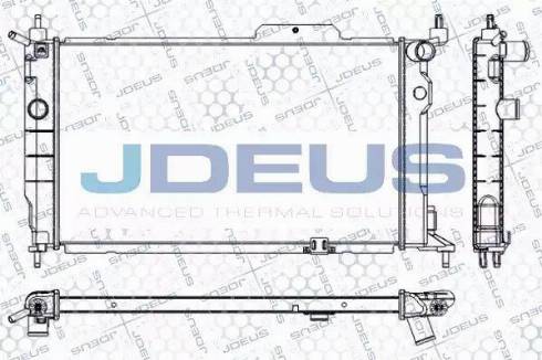 Jdeus RA0200611 - Радіатор, охолодження двигуна autocars.com.ua