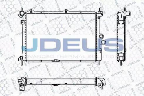 Jdeus RA0200620 - Радіатор, охолодження двигуна autocars.com.ua