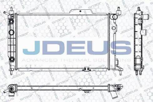 Jdeus RA0200641 - Радіатор, охолодження двигуна autocars.com.ua