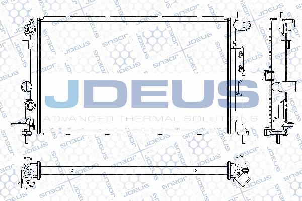 Jdeus RA0200651 - Радіатор, охолодження двигуна autocars.com.ua