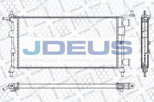 Jdeus RA0200670 - Радіатор, охолодження двигуна autocars.com.ua