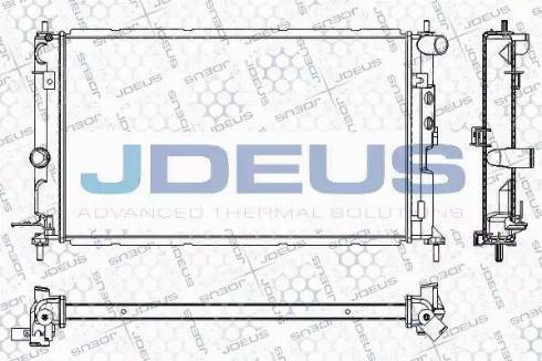 Jdeus RA0200681 - Радіатор, охолодження двигуна autocars.com.ua