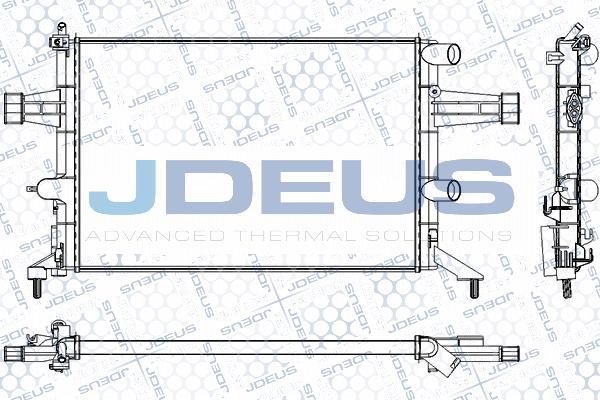 Jdeus RA0200740 - Радіатор, охолодження двигуна autocars.com.ua