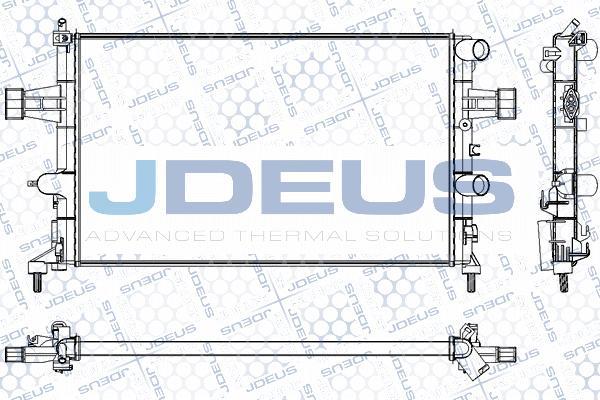 Jdeus RA0200750 - Радіатор, охолодження двигуна autocars.com.ua