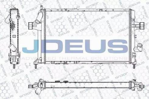 Jdeus RA0200809 - Радіатор, охолодження двигуна autocars.com.ua