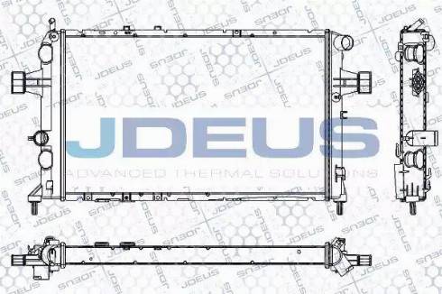 Jdeus RA0200820 - Радіатор, охолодження двигуна autocars.com.ua